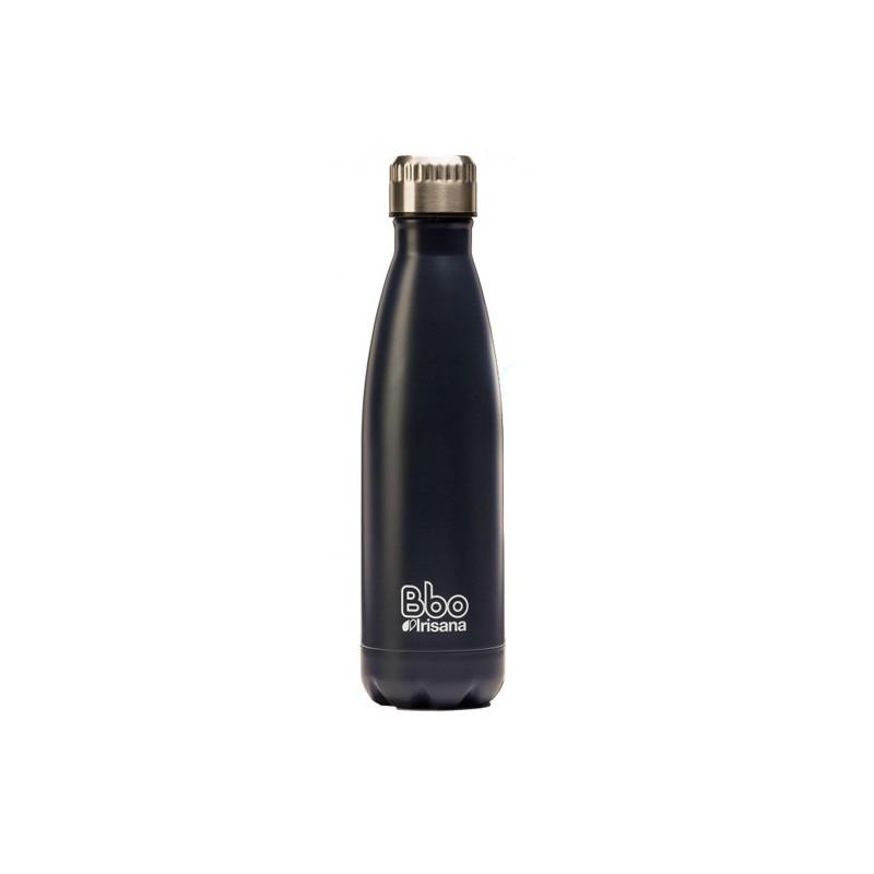 BOTELLA BBO TERMO ACERO INOXIDABLE 350ML AZUL y  FUNDA IRISANA
